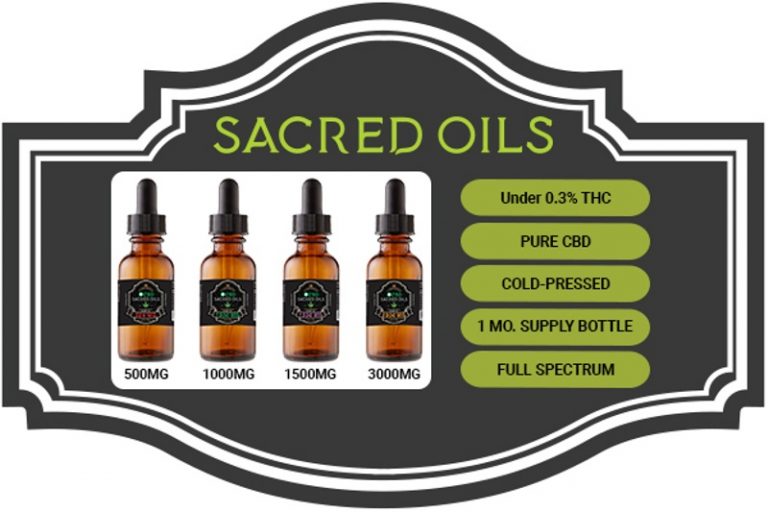 Cbd Sacred Oils Retail Wholesale 768x512